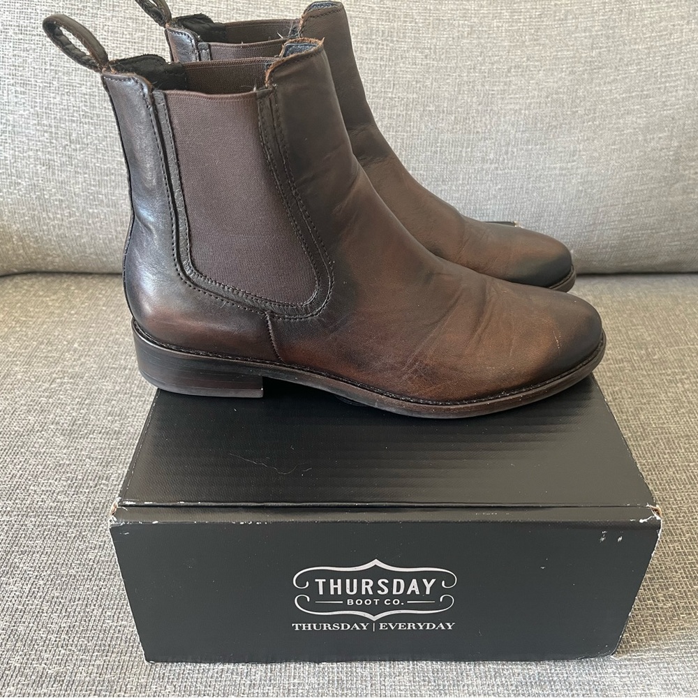 Thursday Women’s Duchess Boots, Black Coffee, 7.5